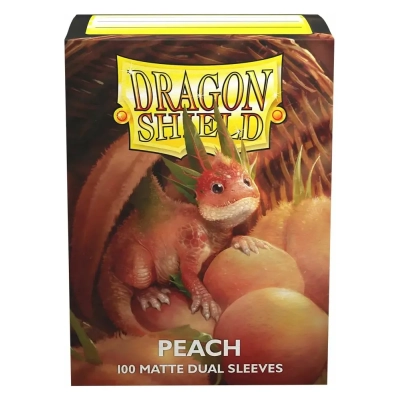 Dragon Shield Standard Matte Dual Sleeves - Peach Piip (100 Sleeves)