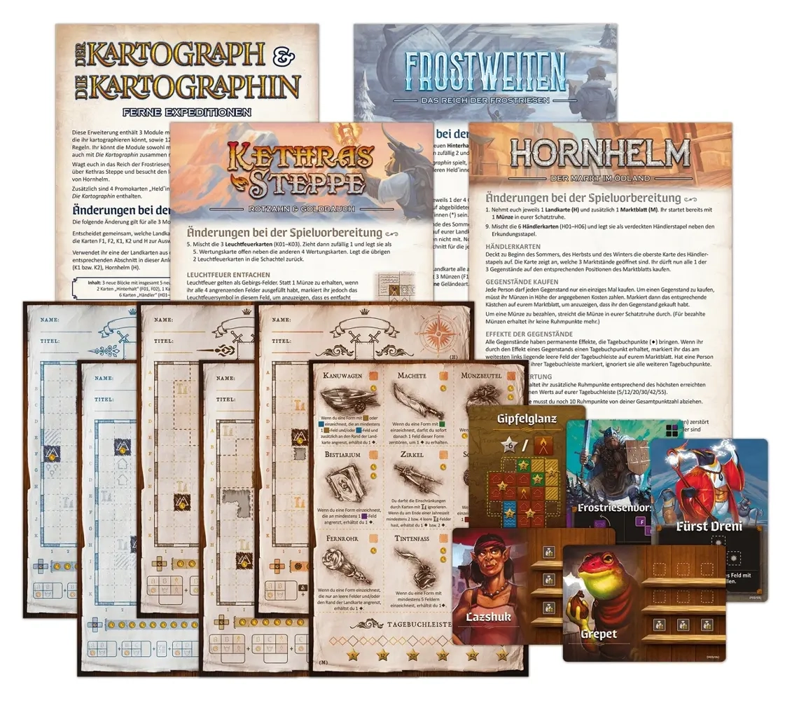 Der Kartograph & Die Kartographin Erweiterung – Ferne Expeditionen