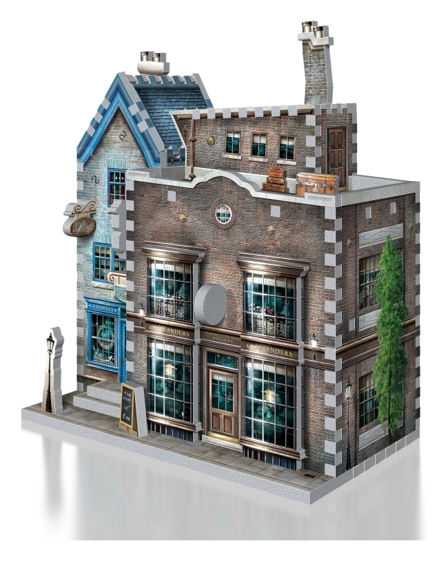 Harry Potter 3D Puzzle DAC Ollivanders Zauberstabladen & Scribbulus' Schreibwaren