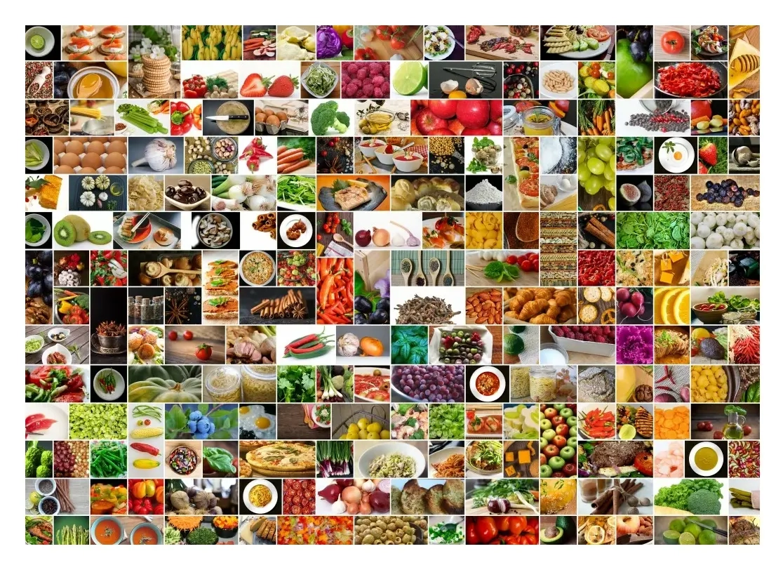 Collage - Küche in Farbe