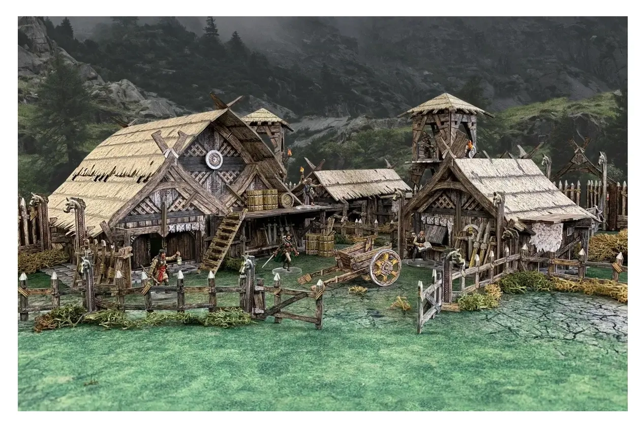 Battle Systems - Fantasy Terrain - Nördliche Siedlung - EN