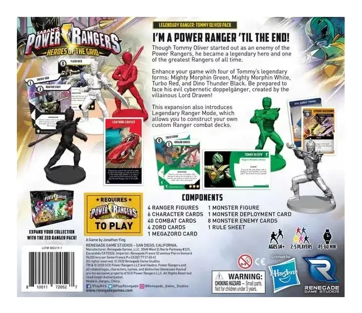 Power Rangers: Heroes of the Grid Legendary Ranger: Tommy Oliver Pack - EN