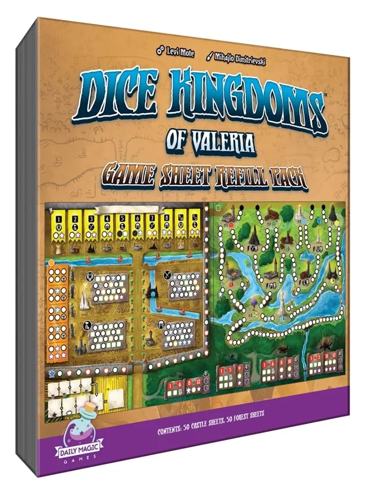 Dice Kingdoms of Valeria Sheet Refill Pack - EN