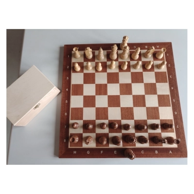 Turnier Schachspiel Mahagoni - 48cm (B-Qualität)