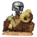 Funko POP! Deluxe The Mandalorian - Mando on Bantha w/Child in Bag Vinyl Figure