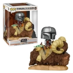 Funko POP! Deluxe The Mandalorian - Mando on Bantha w/Child in Bag Vinyl Figure