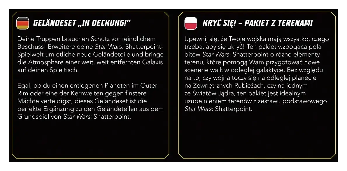 Star Wars - Shatterpoint - Take Cover Terrain Pack (Geländeset In Deckung)