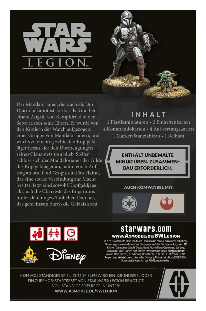 Star Wars: Legion - Din Djarin & Grogu - DE