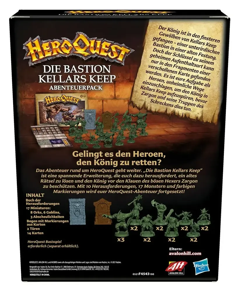 HeroQuest Erweiterung - Die Bastion Kellars Keep
