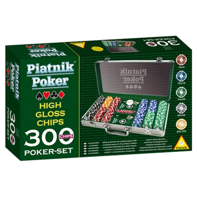 Piatnik Poker 300 Chip Set - 14g High Gloss