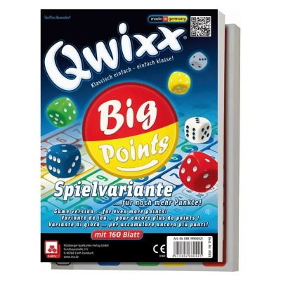 Qwixx Big Points - Zusatzblöcke 2x80 Blatt