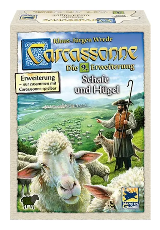 Carcassonne - Schafe und Hügel - 9. Erweiterung