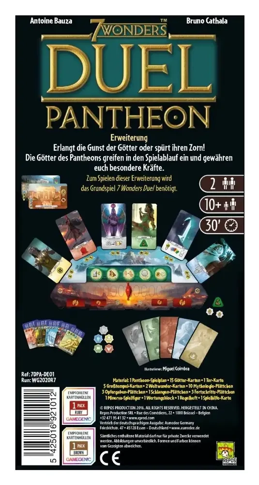7 Wonders - Duel - Pantheon Erweiterung