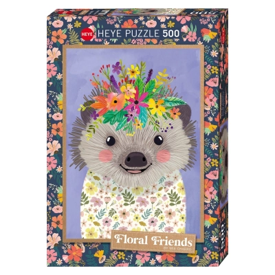 Funny Hedgehog - Floral Friends