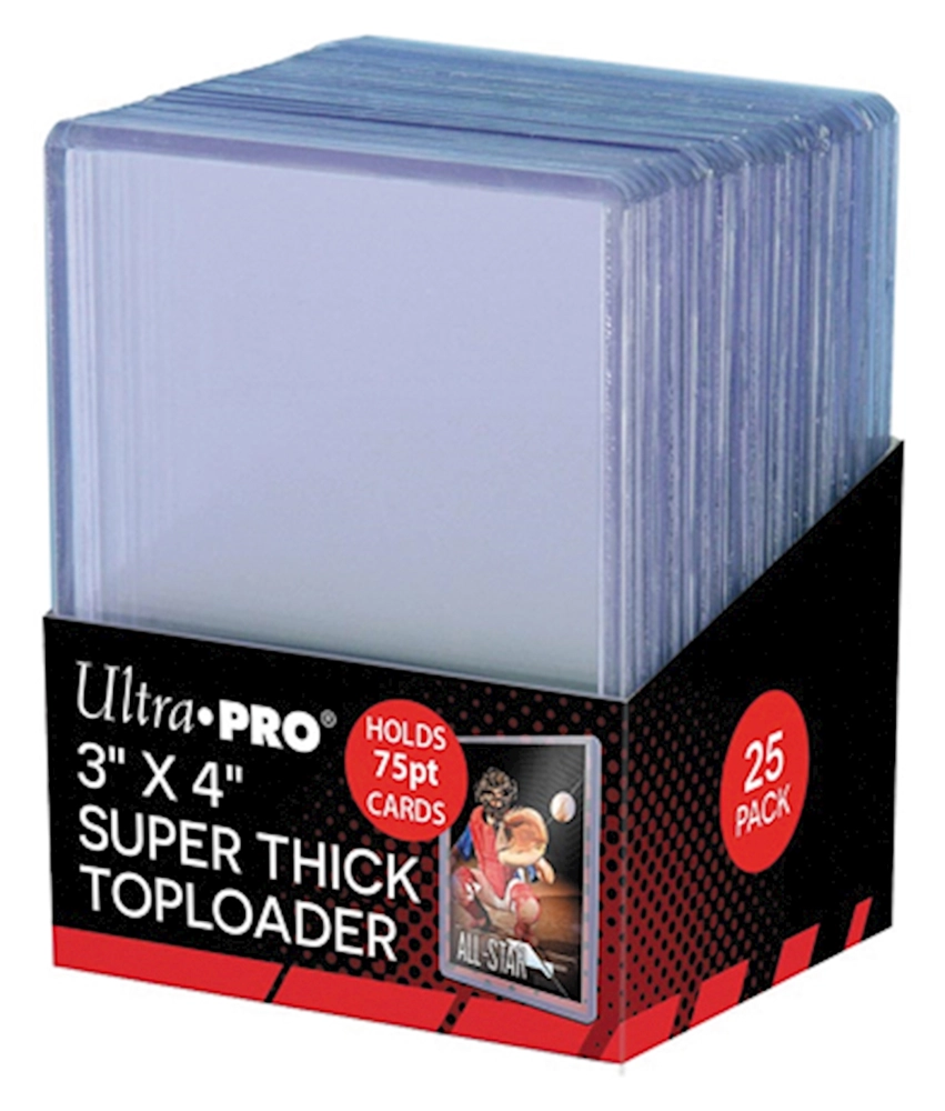 UP - Toploader - 3" x 4" Super Thick 75PT (25 Stk)