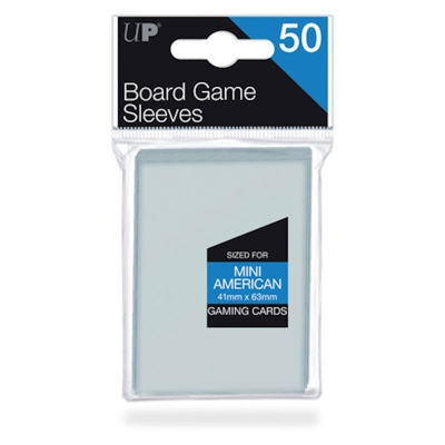 UP - Board Game Sleeves - American Size 41x63mm (50 Sleeves)