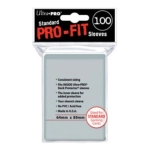 UP - Pro-Fit Card Clear - Standard Sleeves 64 x 89mm - (100 Sleeves)