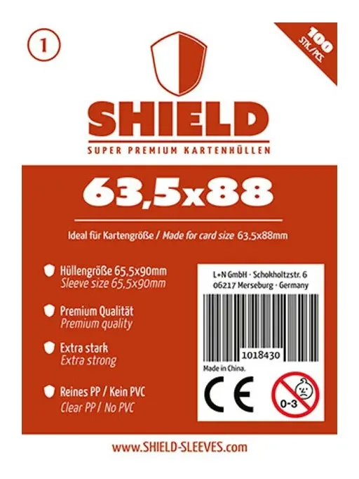 Shield Thin - 100 dünne Kartenhüllen (63.5 x 88 mm)