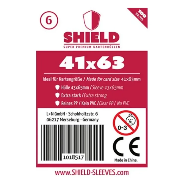 Shield Thin - 100 dünne Kartenhüllen (41 x 63 mm)