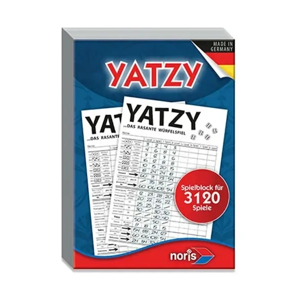 Yatzy - Spielblock für 3120 Spiele