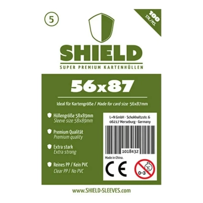 Shield Thin - 100 dünne Kartenhüllen (56 x 87 mm)