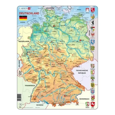 Deutschlandkarte physisch
