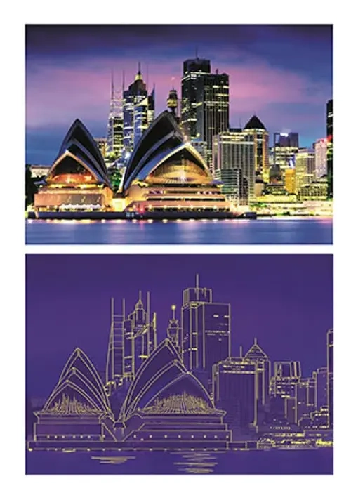 Neon Puzzle - Sydney Opera
