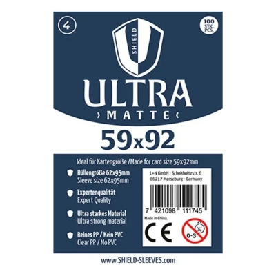 Shield Ultra Matte - 100 Sleeves (59 x 92 mm)